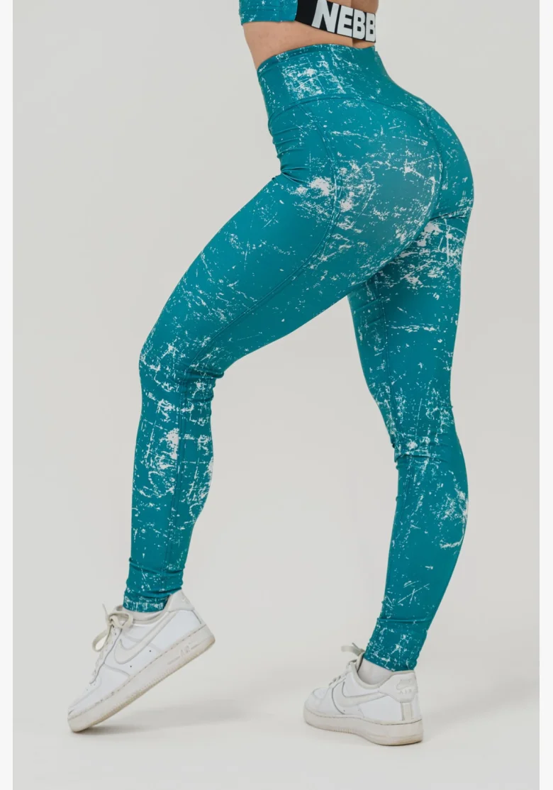 NEBBIA • Legíny na cvičení ROUGH GIRL zelené • Nebshop.cz