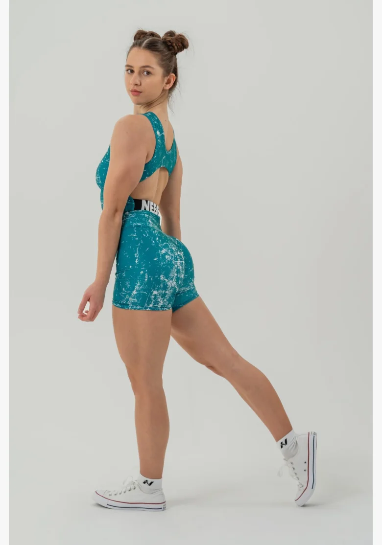 NEBBIA • Leginové šortky s vysokým pasem 5″ HAMMIES zelené • Nebshop.cz