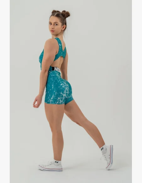 NEBBIA • Leginové šortky s vysokým pasem 5″ HAMMIES zelené • Nebshop.cz