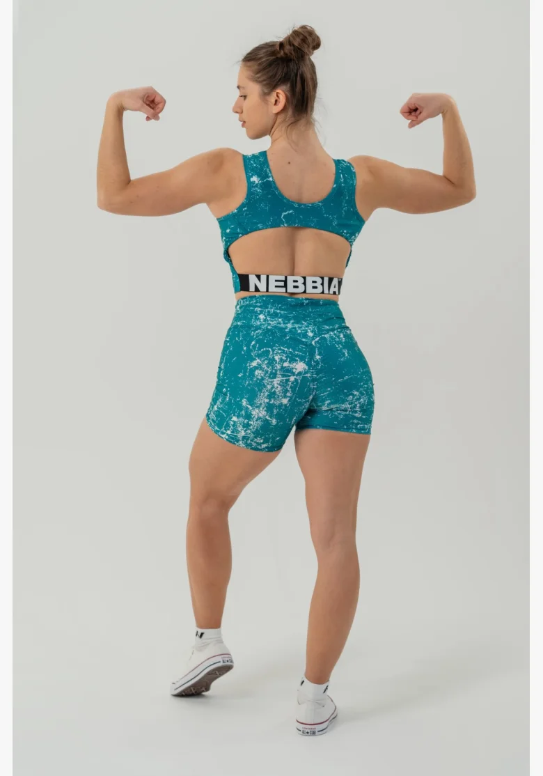 NEBBIA • Leginové šortky s vysokým pasem 5″ HAMMIES zelené • Nebshop.cz