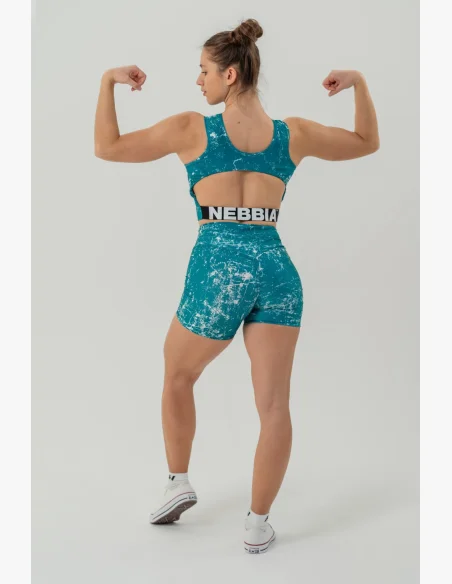 NEBBIA • Leginové šortky s vysokým pasem 5″ HAMMIES zelené • Nebshop.cz