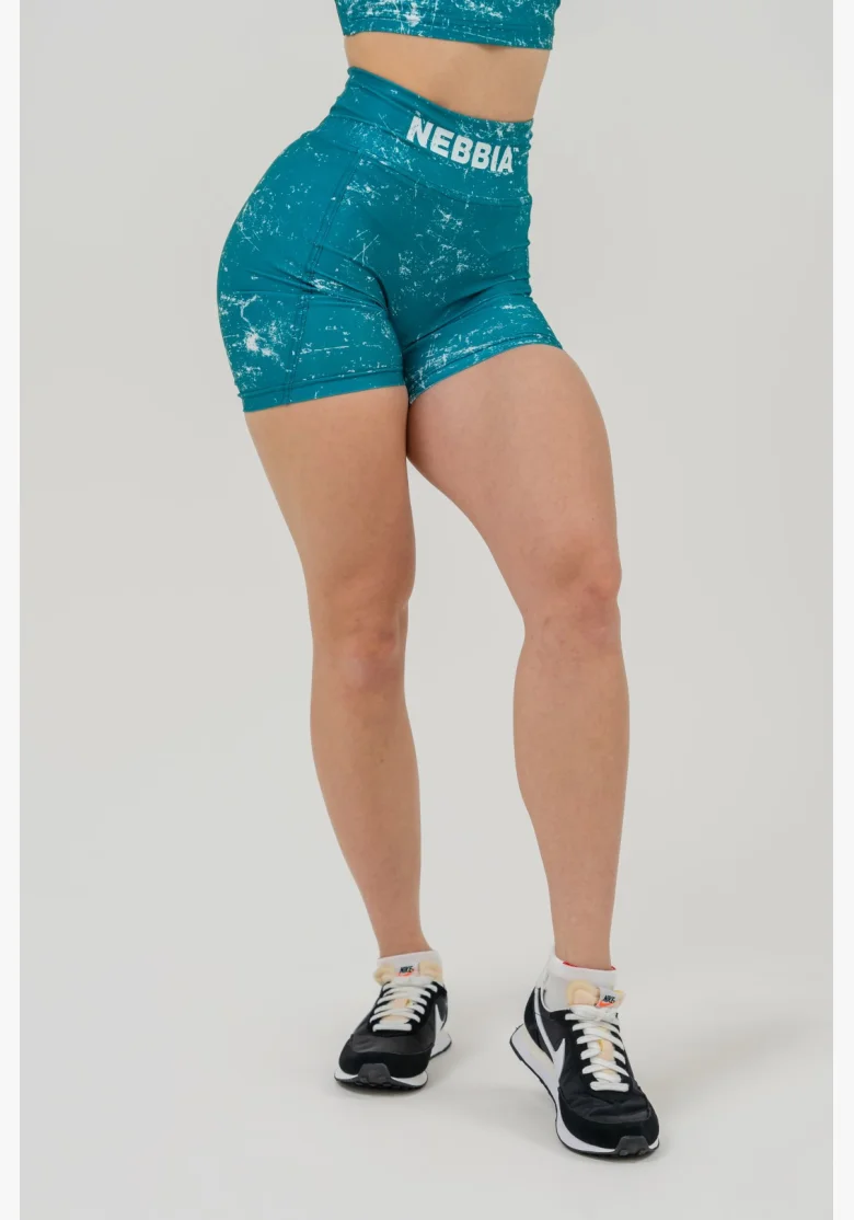 NEBBIA • Leginové šortky s vysokým pasem 5″ HAMMIES zelené • Nebshop.cz