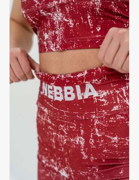 NEBBIA • Leginové šortky s vysokým pasem 5″ HAMMIES červené • Nebshop.cz