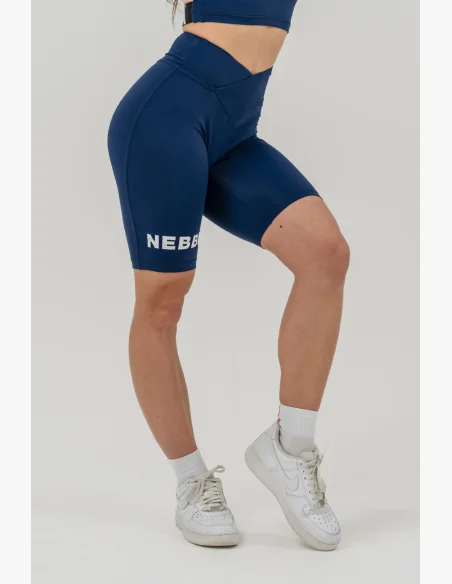 NEBBIA • Leginové šortky s vysokým pasem 9″ SNATCHED modré • Nebshop.cz