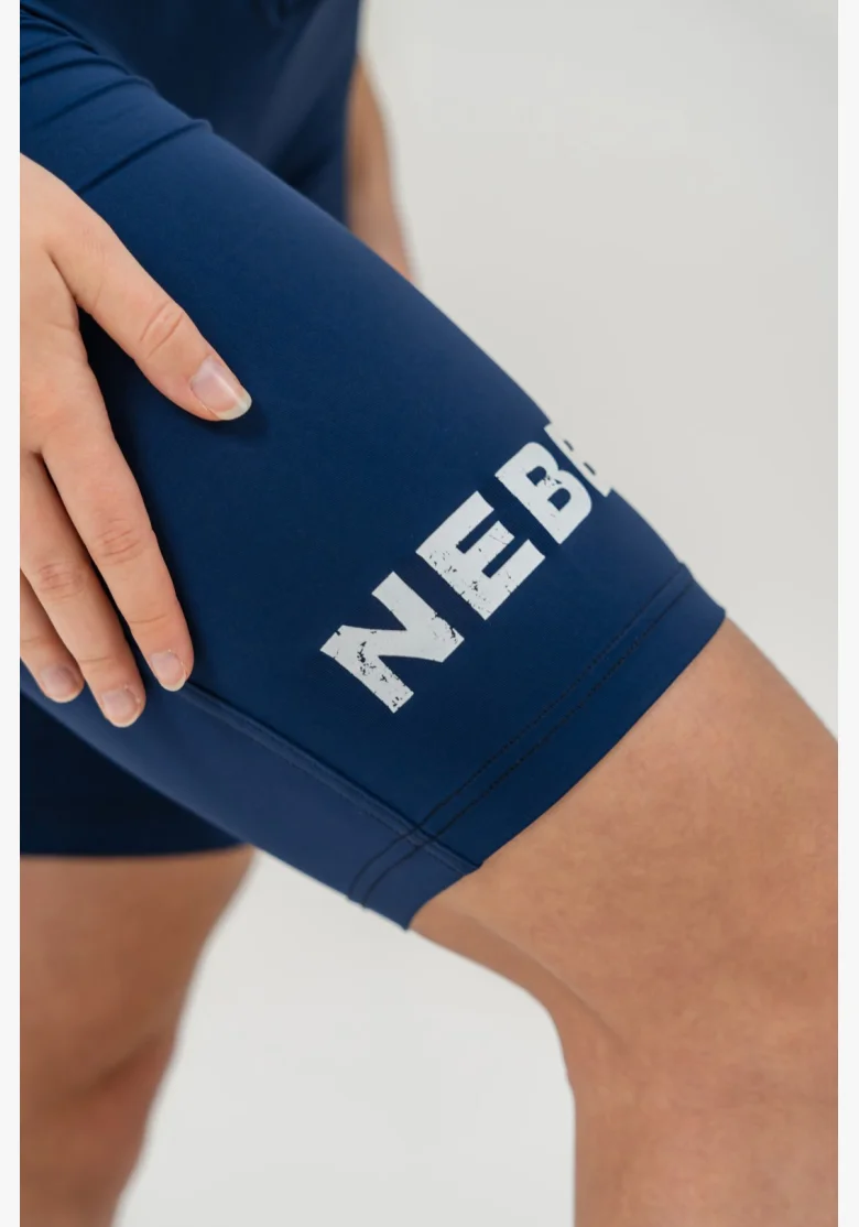 NEBBIA • Leginové šortky s vysokým pasem 9″ SNATCHED modré • Nebshop.cz