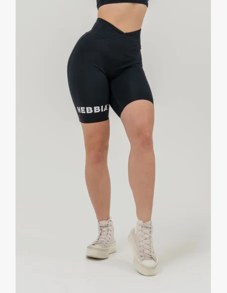 NEBBIA • Leginové šortky s vysokým pasem 9″ SNATCHED černé • Nebshop.cz