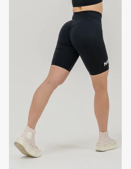 NEBBIA • Leginové šortky s vysokým pasem 9″ SNATCHED černé • Nebshop.cz