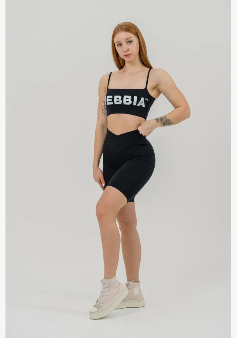 NEBBIA • NEBBIA Bandeau podprsenka BACK CHECK černá • Nebshop.cz