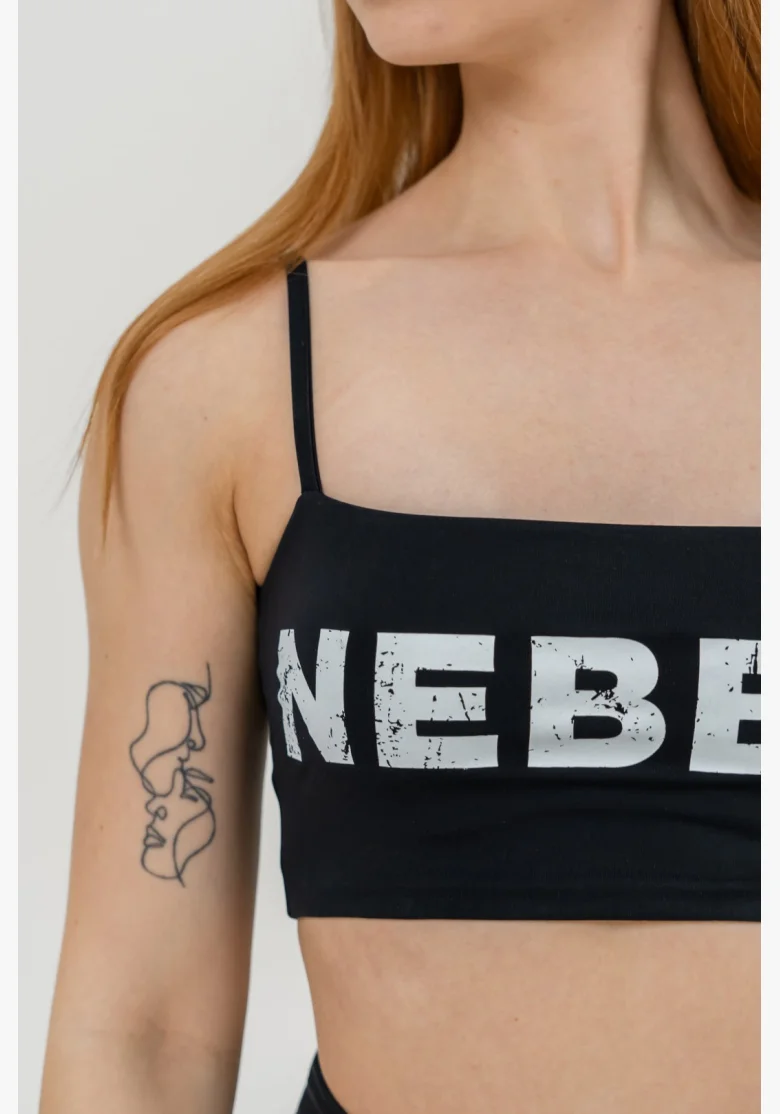 NEBBIA • NEBBIA Bandeau podprsenka BACK CHECK černá • Nebshop.cz