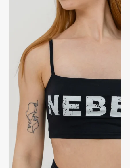 NEBBIA • NEBBIA Bandeau podprsenka BACK CHECK černá • Nebshop.cz