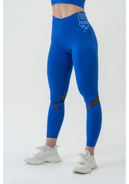 NEBBIA FIT Activewear legíny s vysokým pasem modrá