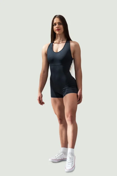 NEBBIA • NEBBIA Sportovní overal krátký 5″ GYM RAT černý • Nebshop.cz 2