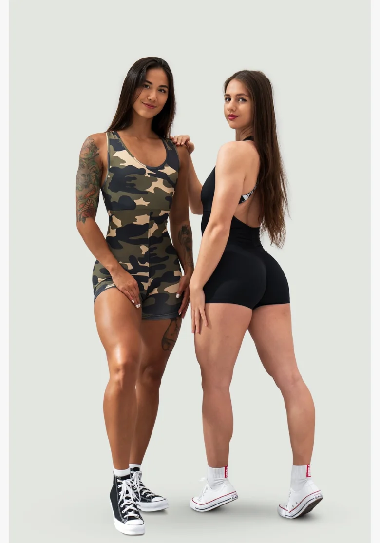 NEBBIA • NEBBIA Sportovní overal krátký 5″ GYM RAT černý • Nebshop.cz