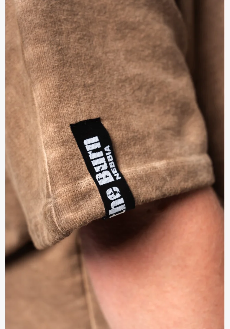NEBBIA • NEBBIA Washed-off oversized košile 90s THROWBACK světle hnědá • Nebshop.cz