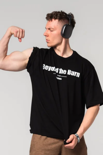 NEBBIA • NEBBIA Bavlnený heavyweight tričko GRIND černé • Nebshop.cz 2