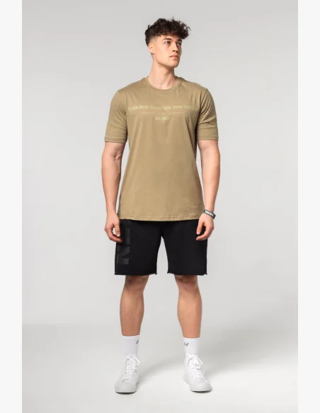 NEBBIA • NEBBIA Muscle fit tričko FLEXIN' zelené • Nebshop.cz