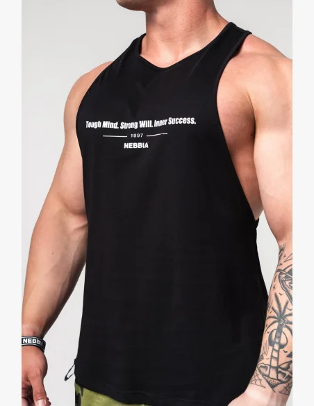 NEBBIA • NEBBIA Fitness tílko FLEXIN' černé • Nebshop.cz