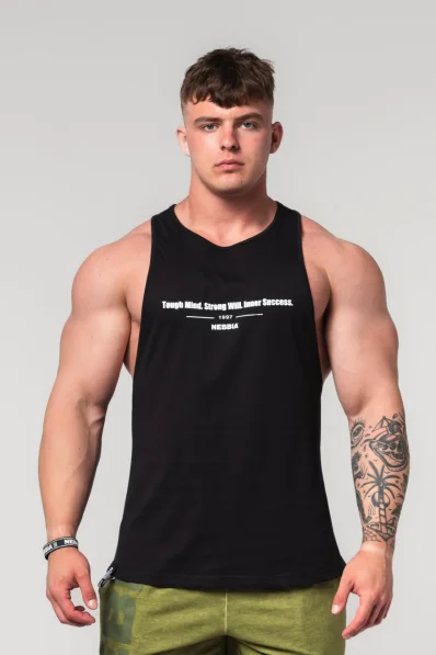 NEBBIA • NEBBIA Fitness tílko FLEXIN' černé • Nebshop.cz