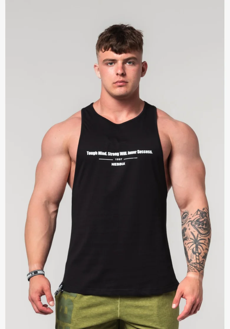 NEBBIA • NEBBIA Fitness tílko FLEXIN' černé • Nebshop.cz