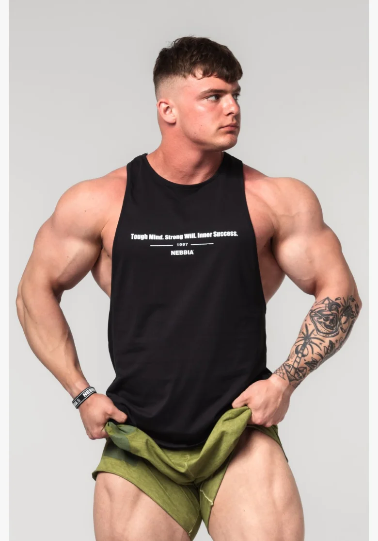 NEBBIA • NEBBIA Fitness tílko FLEXIN' černé • Nebshop.cz