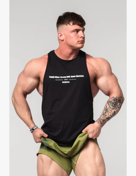 NEBBIA • NEBBIA Fitness tílko FLEXIN' černé • Nebshop.cz