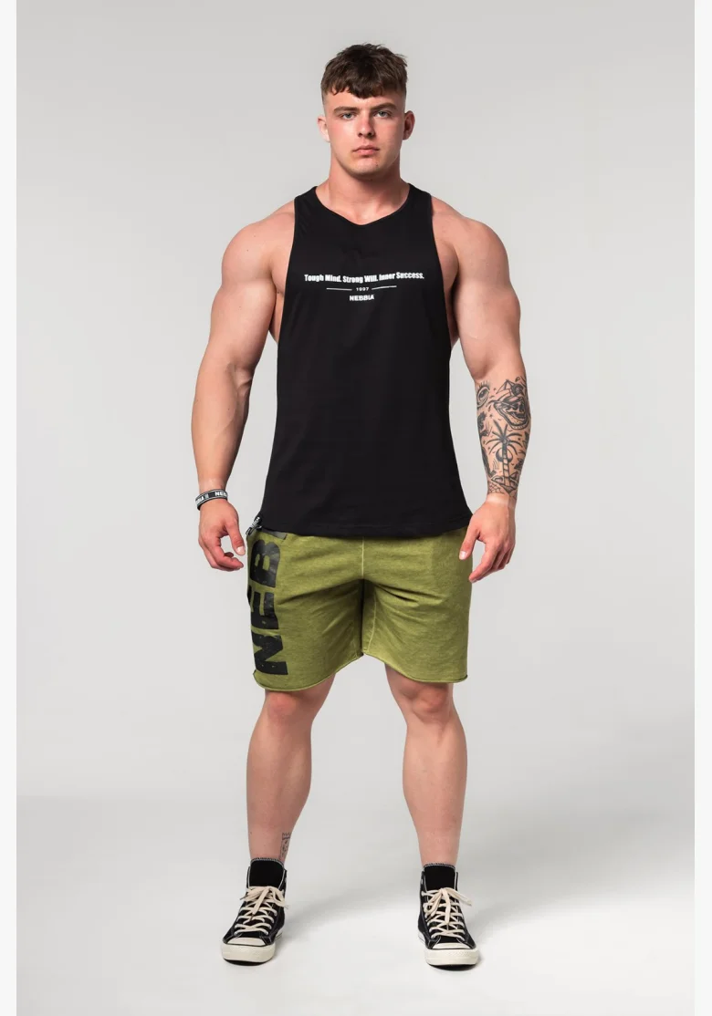 NEBBIA • NEBBIA Fitness tílko FLEXIN' černé • Nebshop.cz