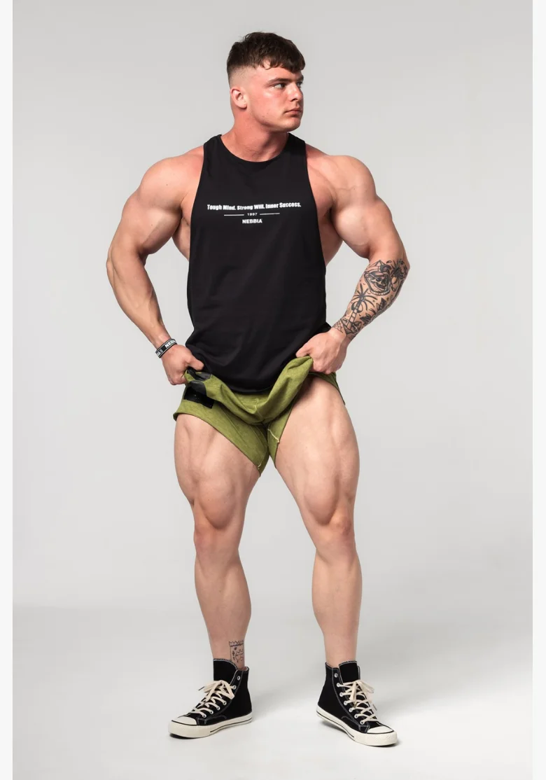 NEBBIA • NEBBIA Fitness tílko FLEXIN' černé • Nebshop.cz