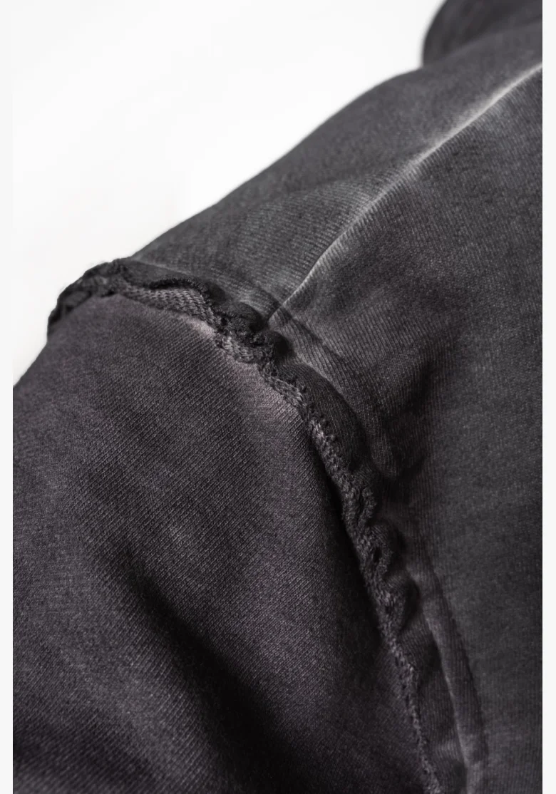 NEBBIA • NEBBIA Washed-off mikina na zip GYM BRO černá • Nebshop.cz