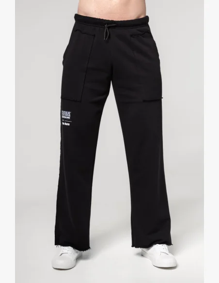 NEBBIA • NEBBIA Tepláky s kapsami NO SHORTCUTS černé • Nebshop.cz