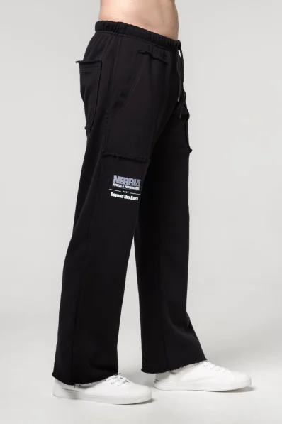 NEBBIA • NEBBIA Tepláky s kapsami NO SHORTCUTS černé • Nebshop.cz 2