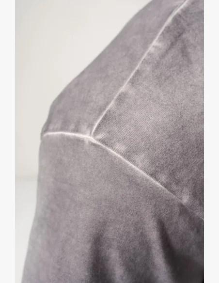 NEBBIA • NEBBIA Washed-off bavlnený heavyweight tričko GRIND šedé • Nebshop.cz