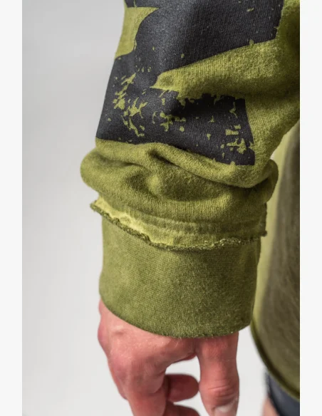 NEBBIA • NEBBIA Washed-off oversized mikina s kapucí NO BS zelená • Nebshop.cz