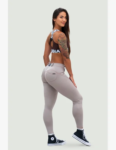 NEBBIA • NEBBIA Bubble Butt legíny LIFT UP béžové • Nebshop.cz