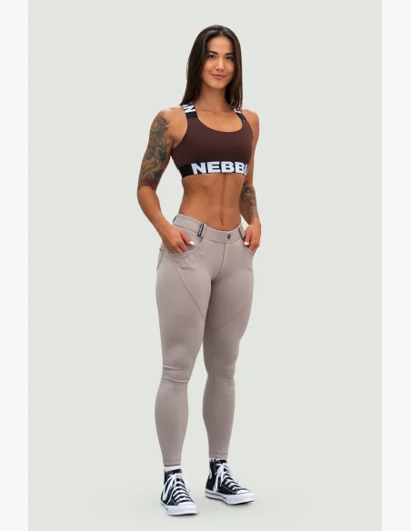 NEBBIA • NEBBIA Bubble Butt legíny LIFT UP béžové • Nebshop.cz