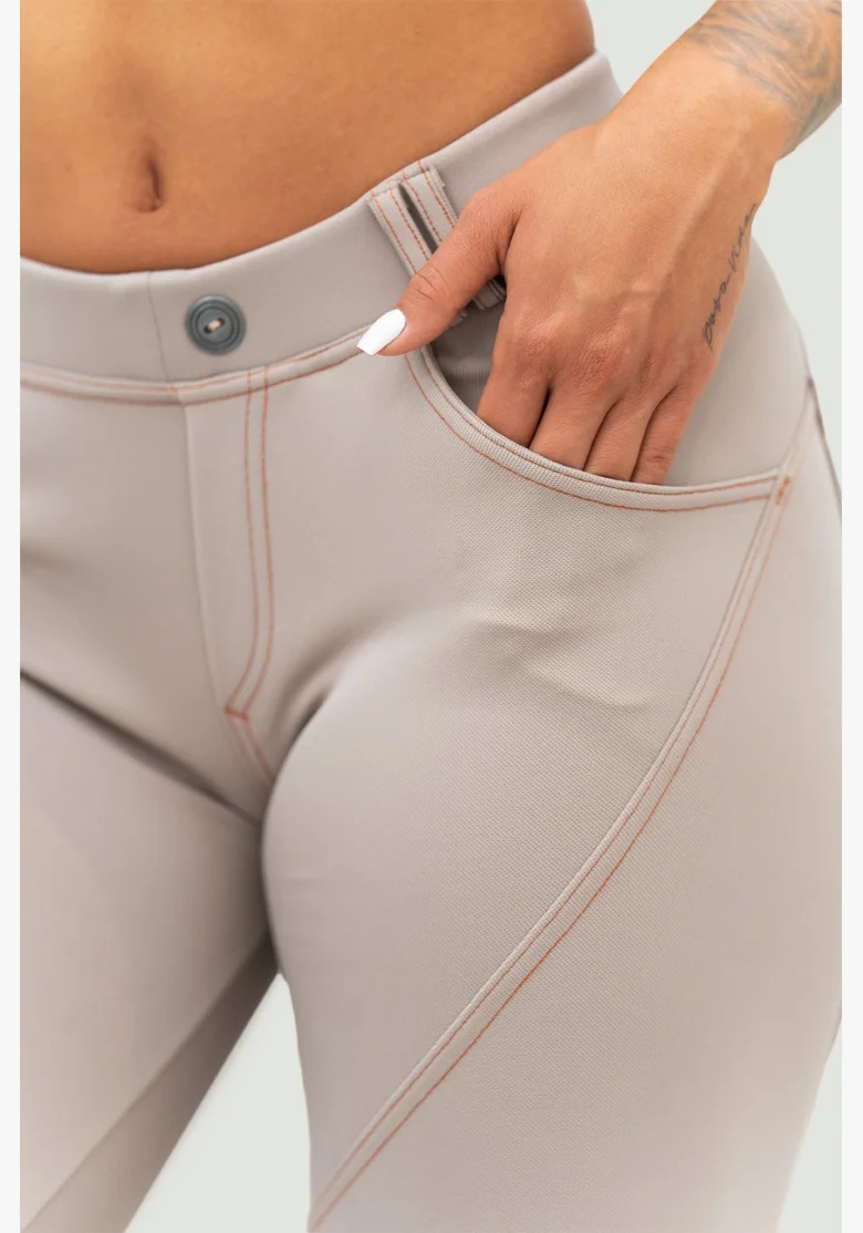NEBBIA • NEBBIA Bubble Butt legíny LIFT UP béžové • Nebshop.cz