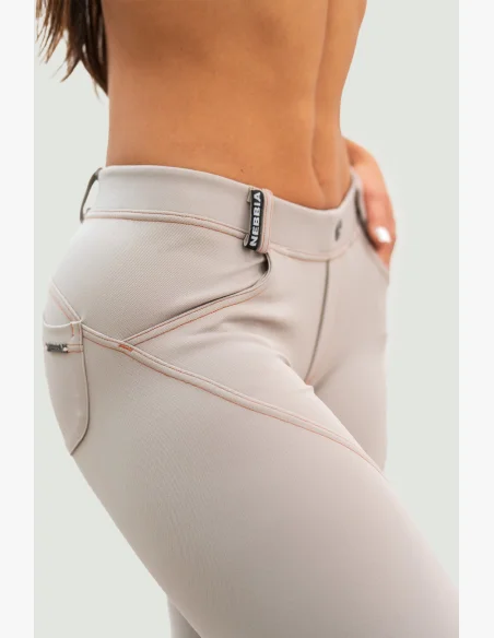NEBBIA • NEBBIA Bubble Butt legíny LIFT UP béžové • Nebshop.cz