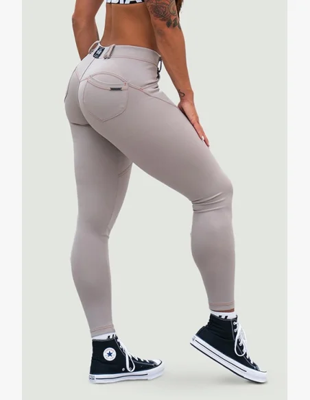 NEBBIA • NEBBIA Bubble Butt legíny LIFT UP béžové • Nebshop.cz
