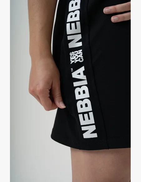 NEBBIA • NEBBIA Tričkové oversized šaty NEBBIA CLUB černé • Nebshop.cz
