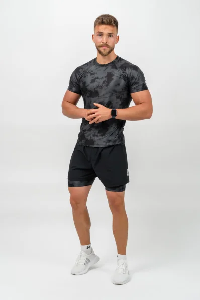 NEBBIA • NEBBIA Kompresní Camouflage Tričko FUNCTION černé • Nebshop.cz 2