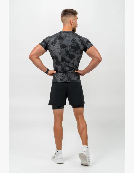 NEBBIA • NEBBIA Kompresní Camouflage Tričko FUNCTION černé • Nebshop.cz