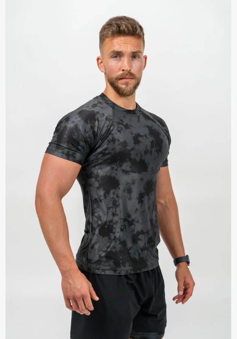 NEBBIA • NEBBIA Kompresní Camouflage Tričko FUNCTION černé • Nebshop.cz