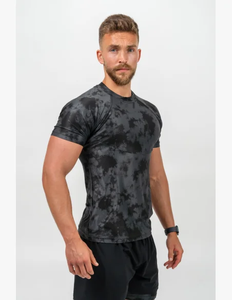 NEBBIA • NEBBIA Kompresní Camouflage Tričko FUNCTION černé • Nebshop.cz