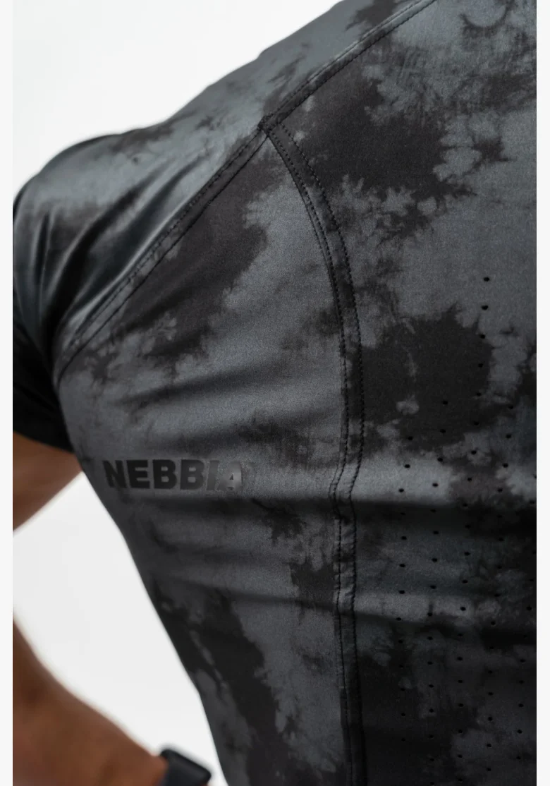 NEBBIA • NEBBIA Kompresní Camouflage Tričko FUNCTION černé • Nebshop.cz