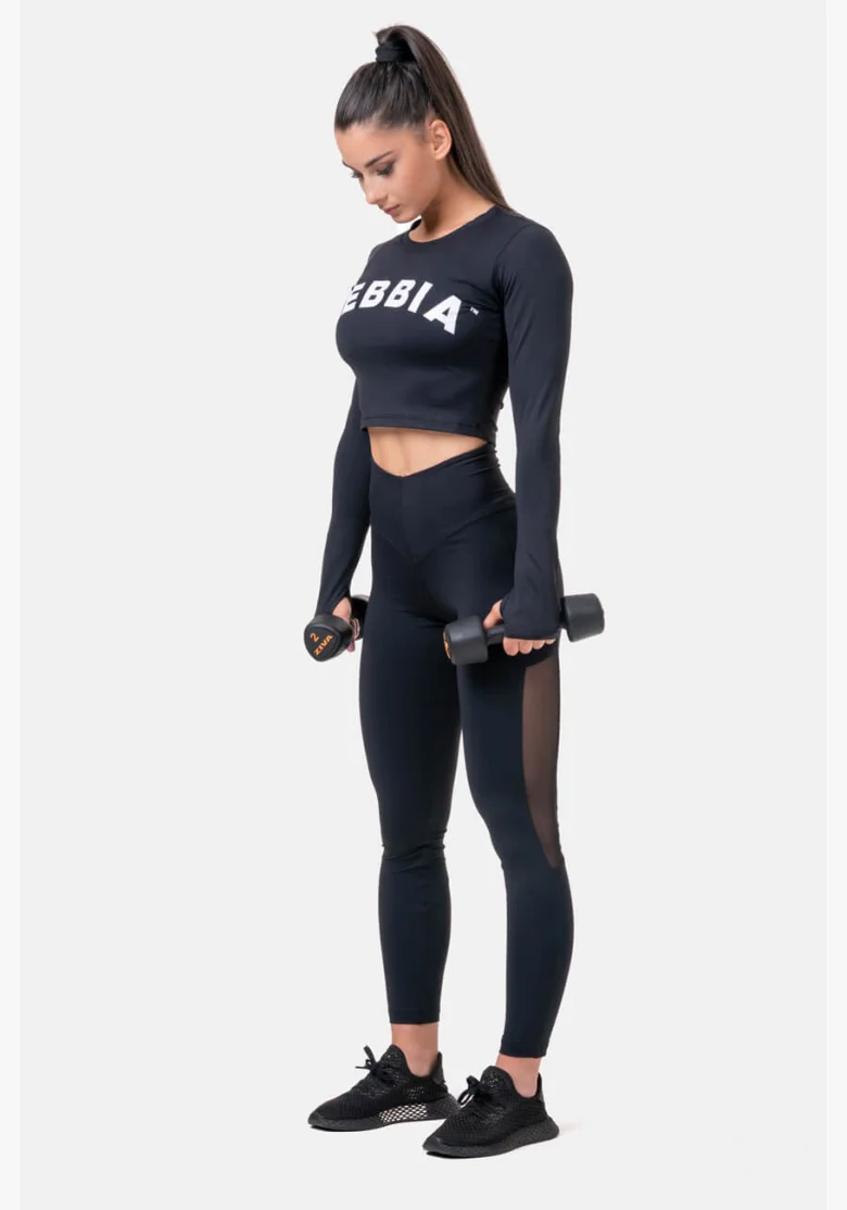 NEBBIA • Mesh legíny s vysokým pasem • NEBBIAshop.cz