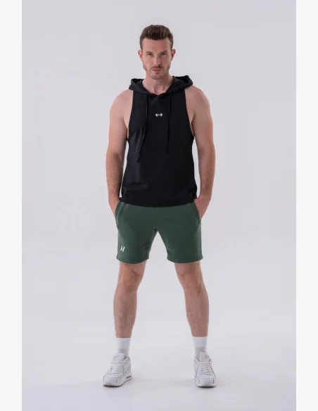 NEBBIA • NEBBIA Fitness tílko s kapucí černé • Nebshop.cz