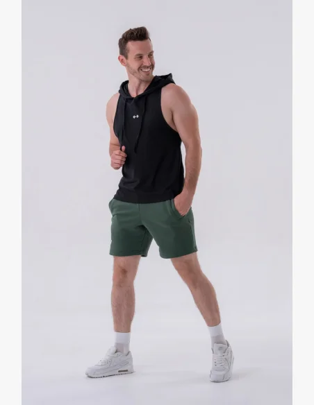 NEBBIA • NEBBIA Fitness tílko s kapucí černé • Nebshop.cz