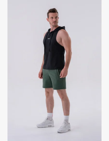 NEBBIA • NEBBIA Fitness tílko s kapucí černé • Nebshop.cz