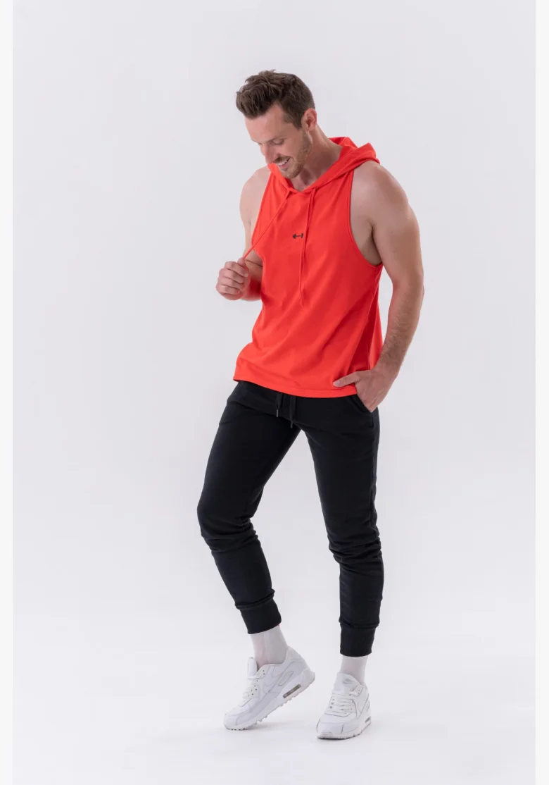 NEBBIA • NEBBIA Fitness tílko s kapucí červené • Nebshop.cz