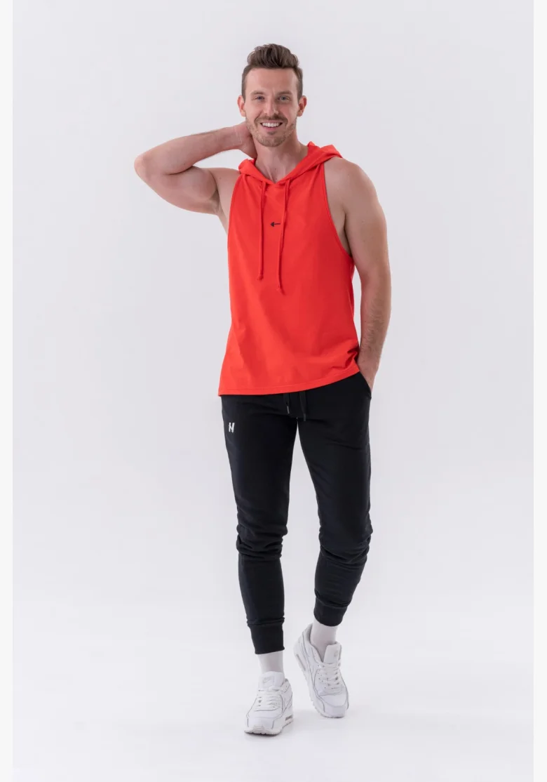 NEBBIA • NEBBIA Fitness tílko s kapucí červené • Nebshop.cz