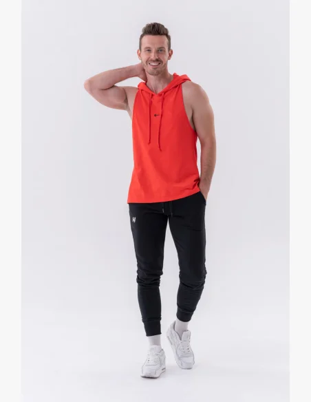 NEBBIA • NEBBIA Fitness tílko s kapucí červené • Nebshop.cz